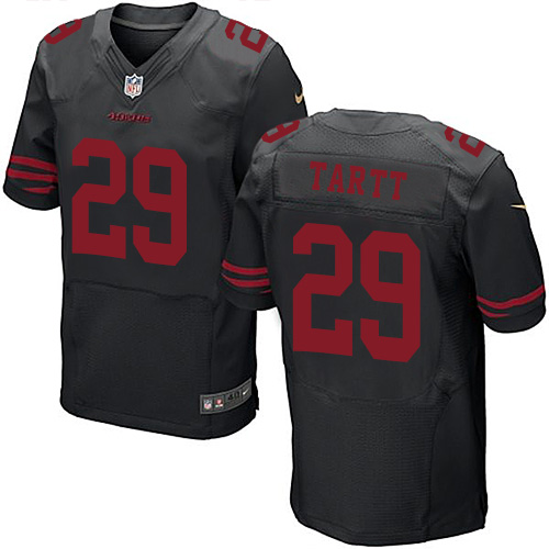 Men's Elite Jaquiski Tartt Nike Jersey Black Alternate - #29 NFL San Francisco 49ers